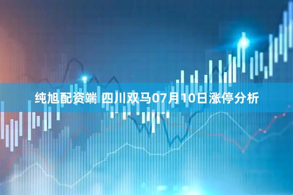 纯旭配资端 四川双马07月10日涨停分析
